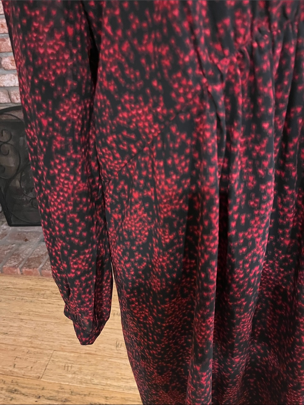 ✨ BeachLunchLounge Red & Black Printed Dress XL | Effortless Boho Chic ✨ - Picture 5 of 7
